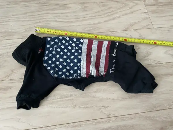 Psí overal s americkou vlajkou 🐶pro Amíka, bavlněný obleček 3