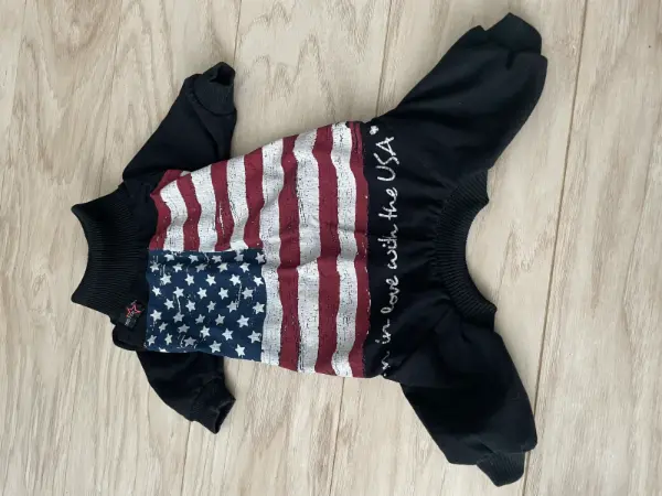 Psí overal s americkou vlajkou 🐶pro Amíka, bavlněný obleček 6