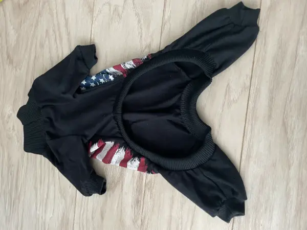 Psí overal s americkou vlajkou 🐶pro Amíka, bavlněný obleček 4
