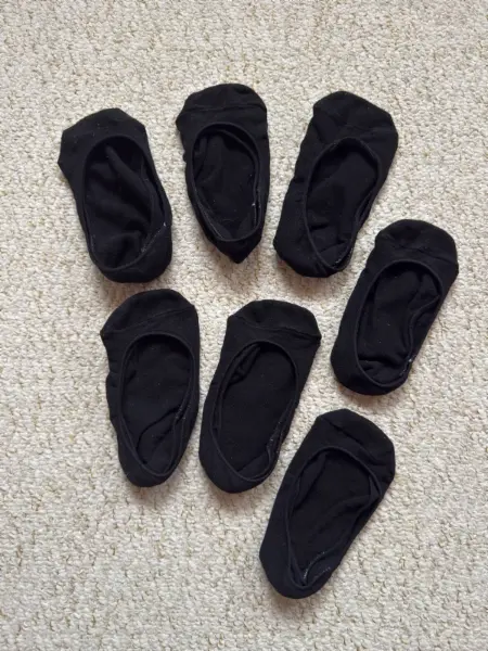 7x slip-on (neviditelné) ponožky Pepco, velikost 35-38
