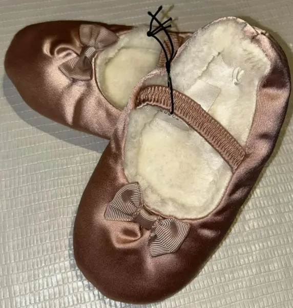 Růžové zateplené baleriny-boty, mašle, vel.26/27 4