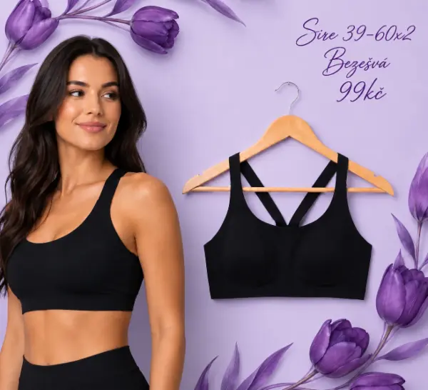 Dámská bezešvá sportovní podprsenka