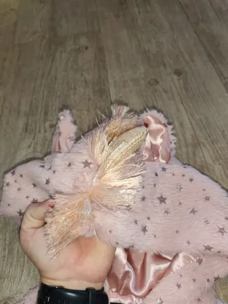 Dívčí plyšová mikina Zunie s kapucí a hvězdičkam 6leti 5