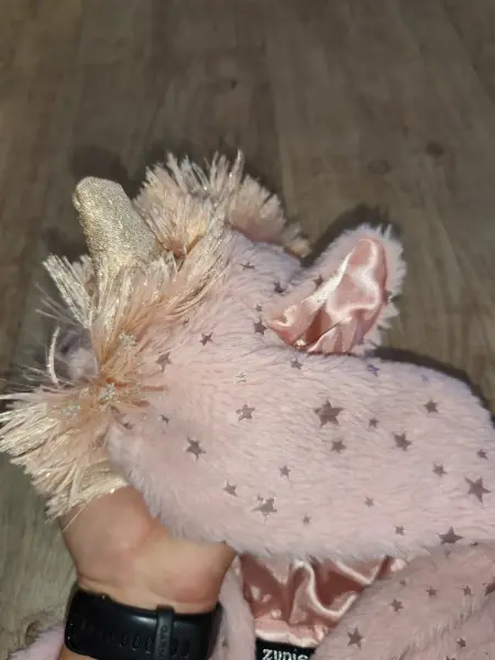 Dívčí plyšová mikina Zunie s kapucí a hvězdičkam 6leti 6