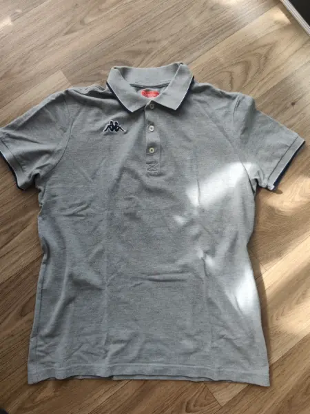Šedé pánské polo tričko Kappa