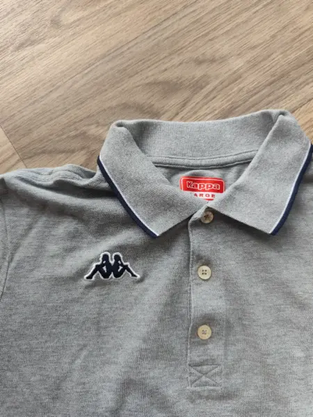 Šedé pánské polo tričko Kappa 2