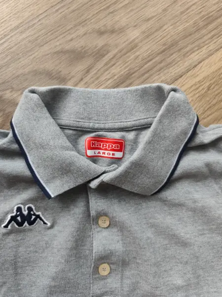 Šedé pánské polo tričko Kappa 3
