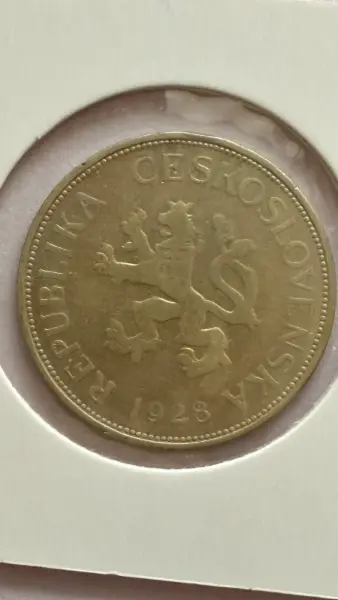 Československá mince 5 Kč 1928 2