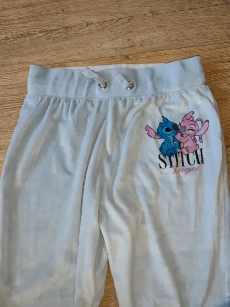 Dívčí plyšové tepláky Stitch a Angel 11-12let 3
