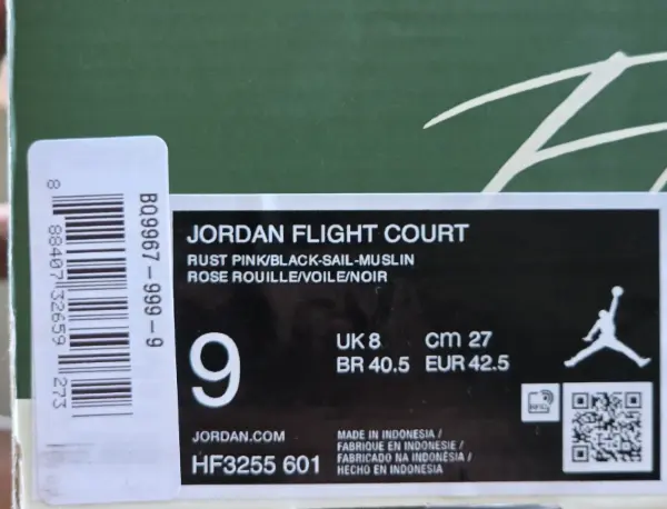 Tenisky Jordan Flight Court - Rust Pink, vel. 42.5 8