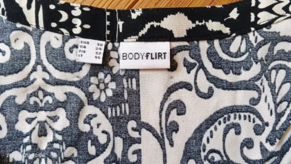 Dámské šaty Bodyflirt, černobílé, vel. 50 2