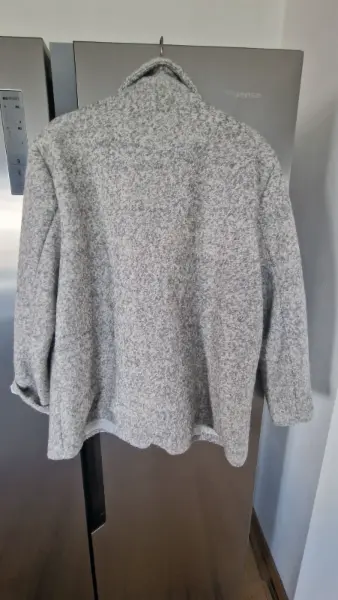 Dámské šedé vlněné sako 5