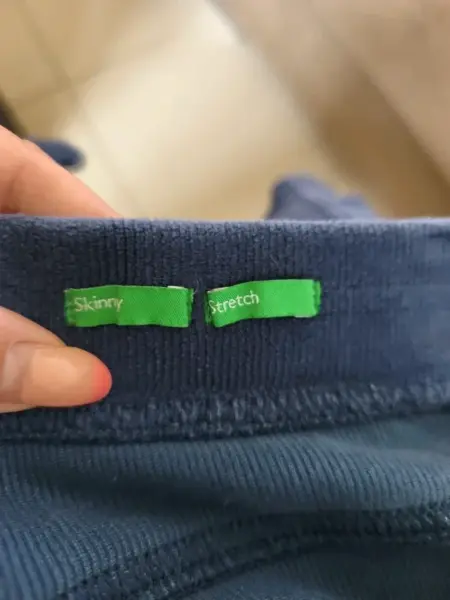 Dětské modré manšestrové kalhoty Benetton - velurky 3