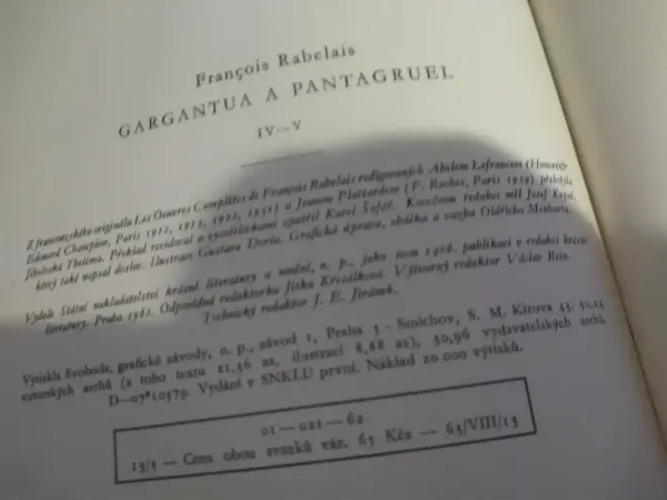 François Rabelais - Gargantua a Pantagruel (kniha IV. a V.) 5