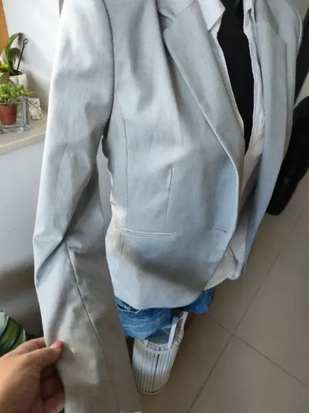 Dámské světle šedé sako 2