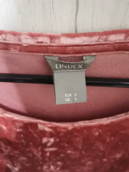 Sametové tričko Lindex růžové 3