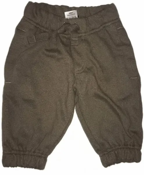 Čokoládově hnědé tepláky pro miminko, vel. 3-6 m 4