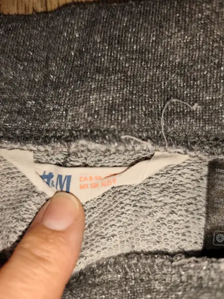 Šedé tepláky H&M 8-9let 5