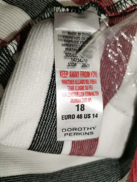 Barevná pruhovaná sukně Dorothy Perkins vel.46 4