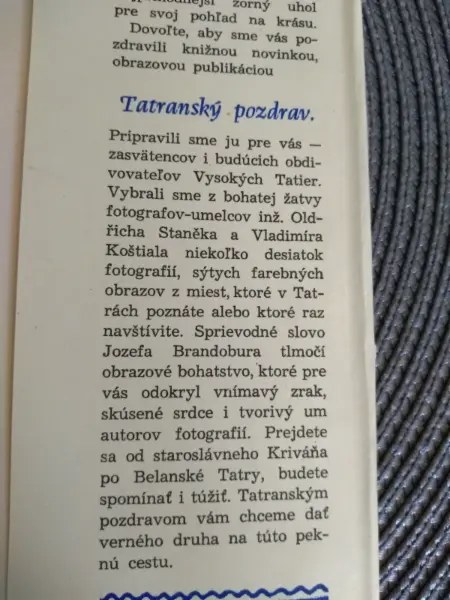 Tatranský pozdrav 8