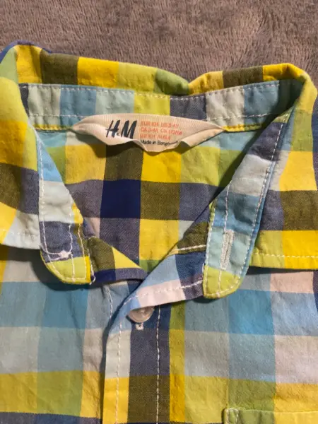 Dětská kostkovaná košile H&M 4