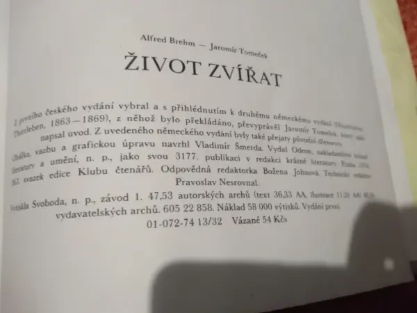 Kniha Život zvířat - Savci (Alfred Brehm) 10