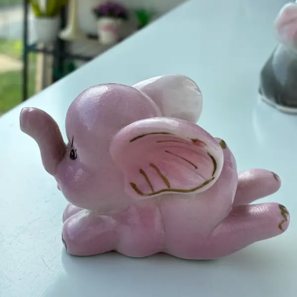 Dvě keramické figurky slonů 7