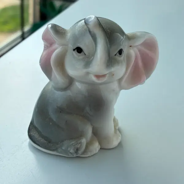 Dvě keramické figurky slonů 2