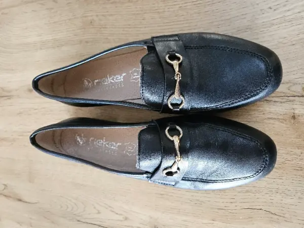 Dámské kožené mokasíny Rieker 4