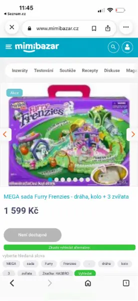 Hrací set Furry Frenzies s dráhou a 4 zvířátky 2