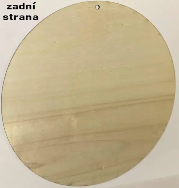 Dřevěný dekorační kruh, motiv Ježíš a Svaté srdce, Ø 14 cm 6