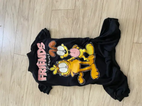 Psí obleček Garfield, overal na psa, černé triko na Amíka *  2
