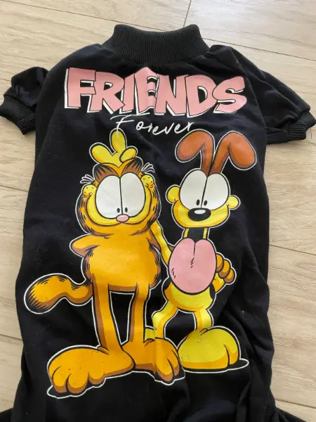 Psí obleček Garfield, overal na psa, černé triko na Amíka *  3