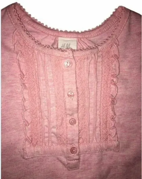 Růžová melírovaná tunika / triko / top, vel.12-18m 4