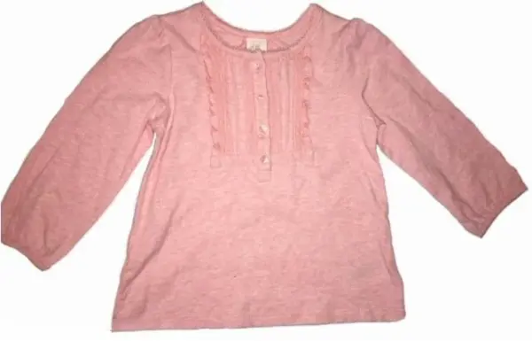 Růžová melírovaná tunika / triko / top, vel.12-18m 2