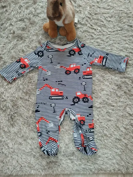 Dětské dupačky s motivem bagrů