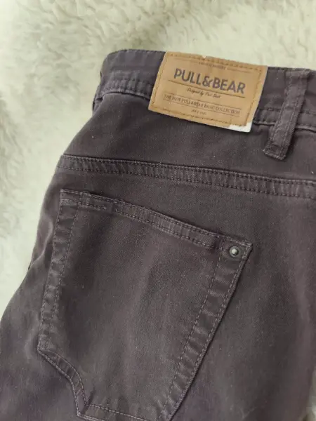 Hnědé kalhoty Pull&Bear