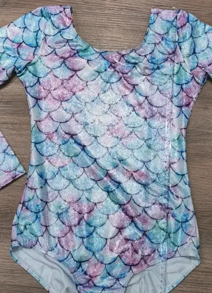 Dětský gymnastický dres s motivem mořské panny 2