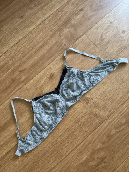 Dámská šedá kojící podprsenka Bonprix 85/B | bez vycpávek, b 2