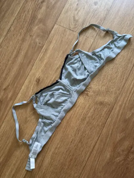 Dámská šedá kojící podprsenka Bonprix 85/B | bez vycpávek, b 4