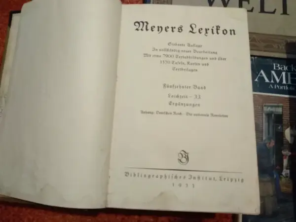 Meyers Lexikon 1933 - 15. svazek (doplněk) 2