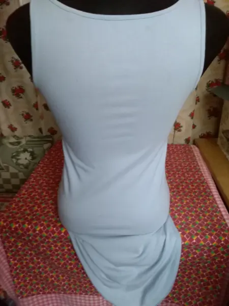 Světle modrý top XS-S 2