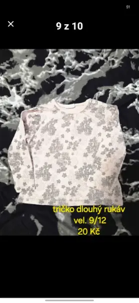 Dětské tričko s dlouhým rukávem