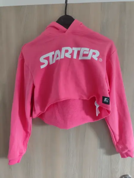 Růžová crop mikina Starter 2