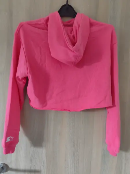 Růžová crop mikina Starter 3