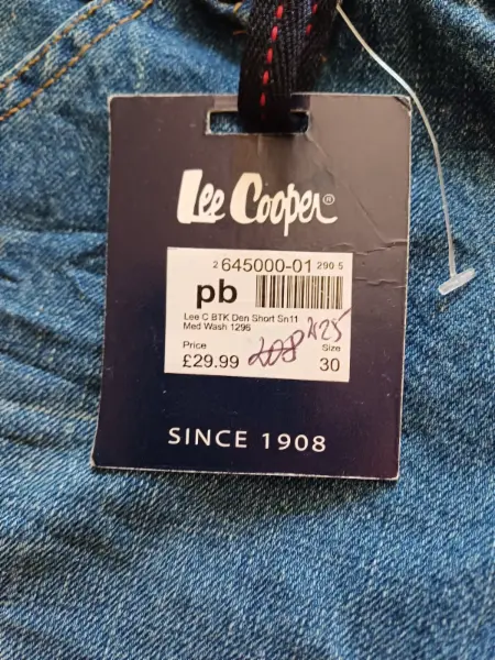 Pánské džínové kraťasy Lee Cooper, vel. 30 6