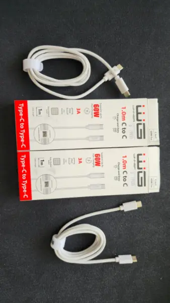 2x Nabíjecí kabel Winner Group Type-C na Type-C 1m 60W