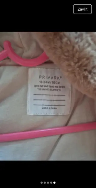 Dětská chlupatá vesta Primark, 18-24 měsíců 5