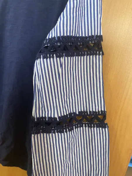 Dámské triko Per Una s pruhovanými rukávy 2