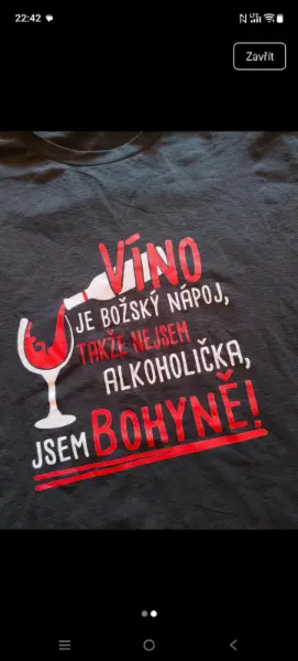 tričko s nápisem 2